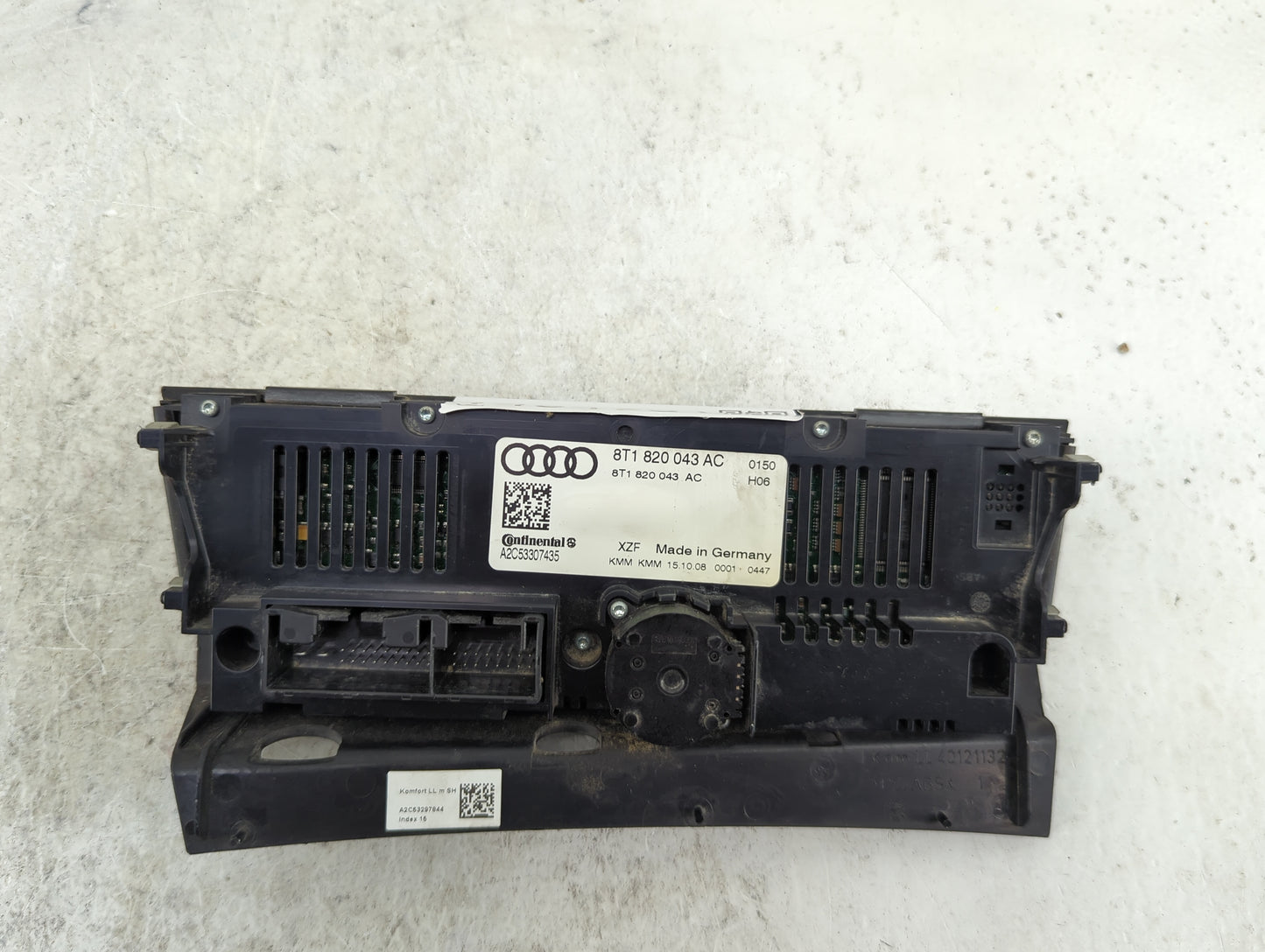 2009-2012 Audi A4 Climate Control Module Temperature AC/Heater Replacement P/N:8T1820043AC A2C53307435 Fits OEM Used Auto Pa