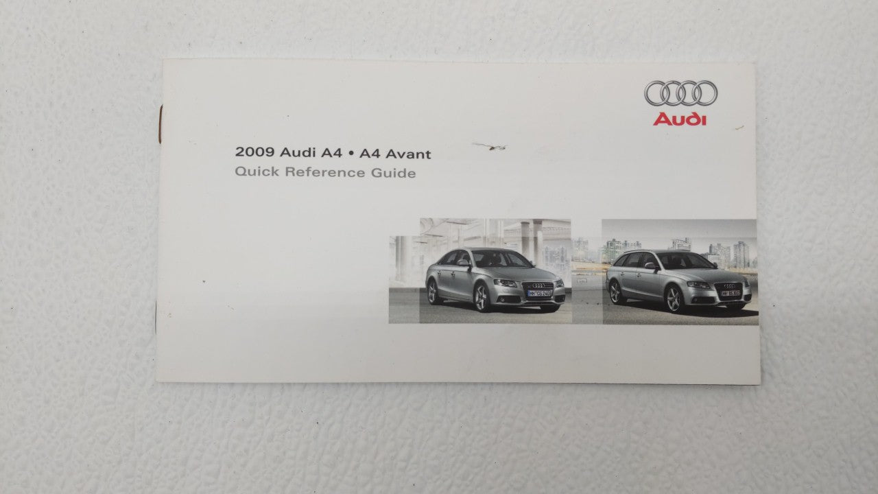 2009 Audi A4 Owners Manual Book Guide OEM Used Auto Parts - Oemusedautoparts1.com
