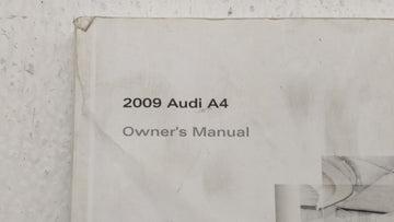 2009 Audi A4 Owners Manual Book Guide OEM Used Auto Parts