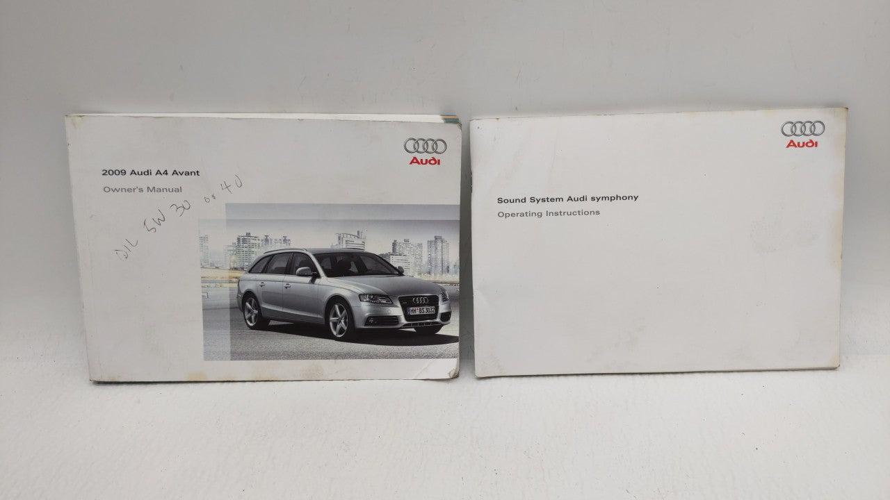 2009 Audi A4 Owners Manual Book Guide OEM Used Auto Parts - Oemusedautoparts1.com