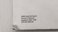 2009 Audi A4 Owners Manual Book Guide OEM Used Auto Parts - Oemusedautoparts1.com