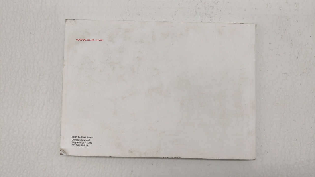 2009 Audi A4 Owners Manual Book Guide OEM Used Auto Parts - Oemusedautoparts1.com