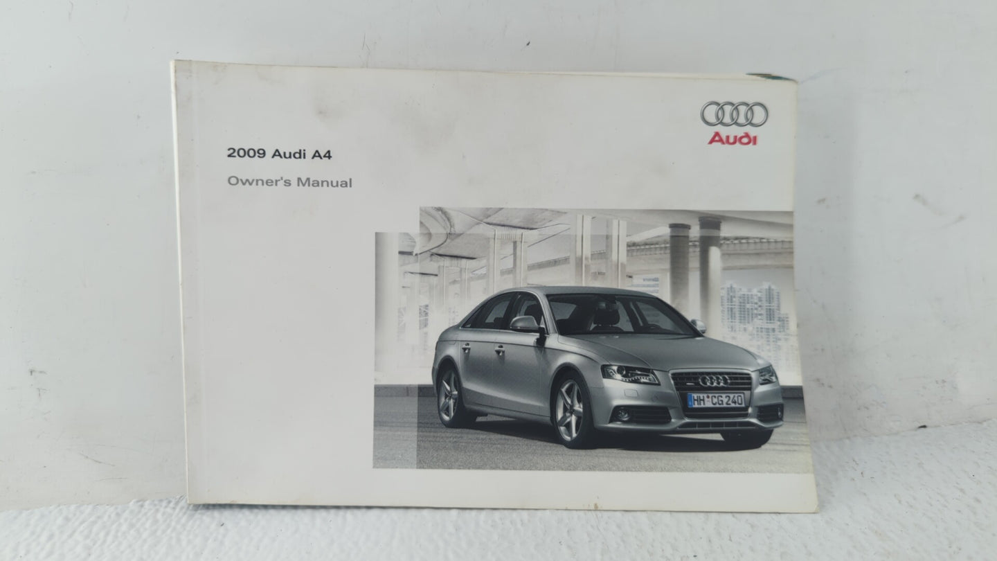 2009 Audi A4 Owners Manual Book Guide OEM Used Auto Parts - Oemusedautoparts1.com
