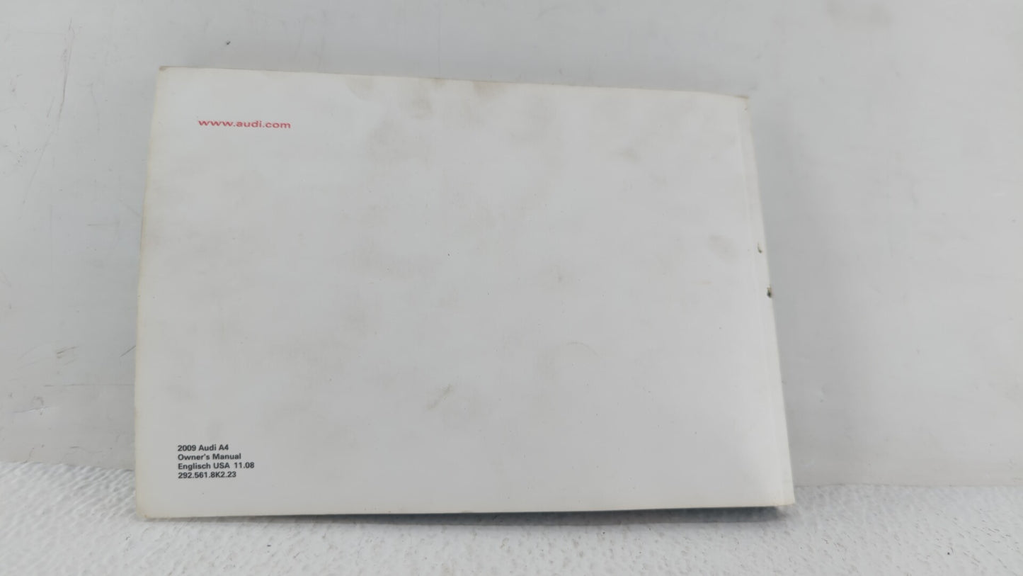 2009 Audi A4 Owners Manual Book Guide OEM Used Auto Parts - Oemusedautoparts1.com