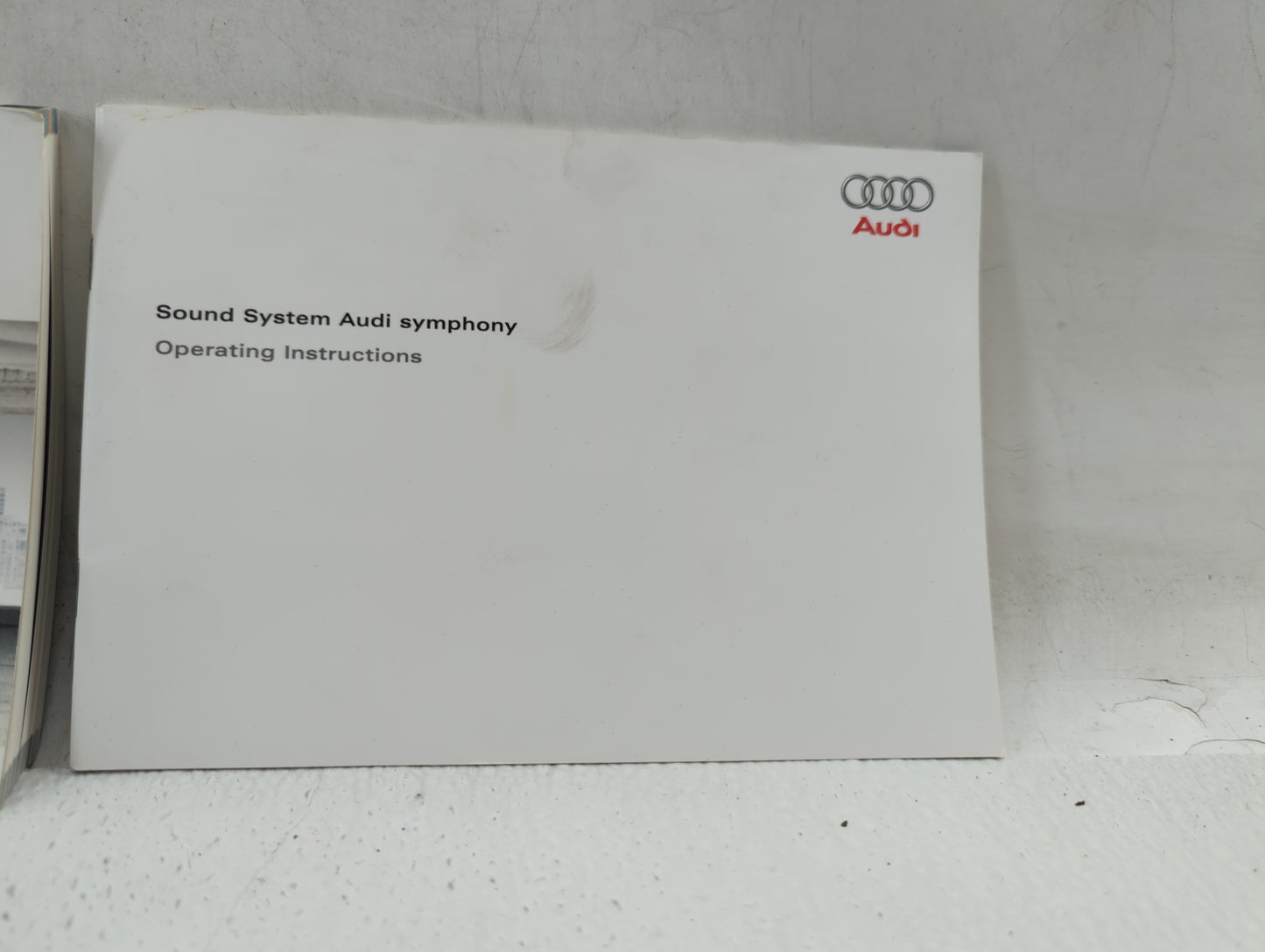 2009 Audi A4 Owners Manual Book Guide OEM Used Auto Parts - Oemusedautoparts1.com