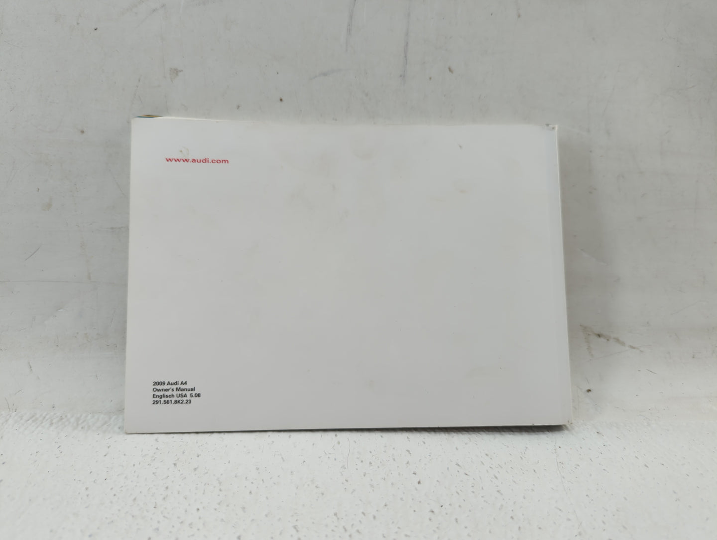 2009 Audi A4 Owners Manual Book Guide OEM Used Auto Parts - Oemusedautoparts1.com