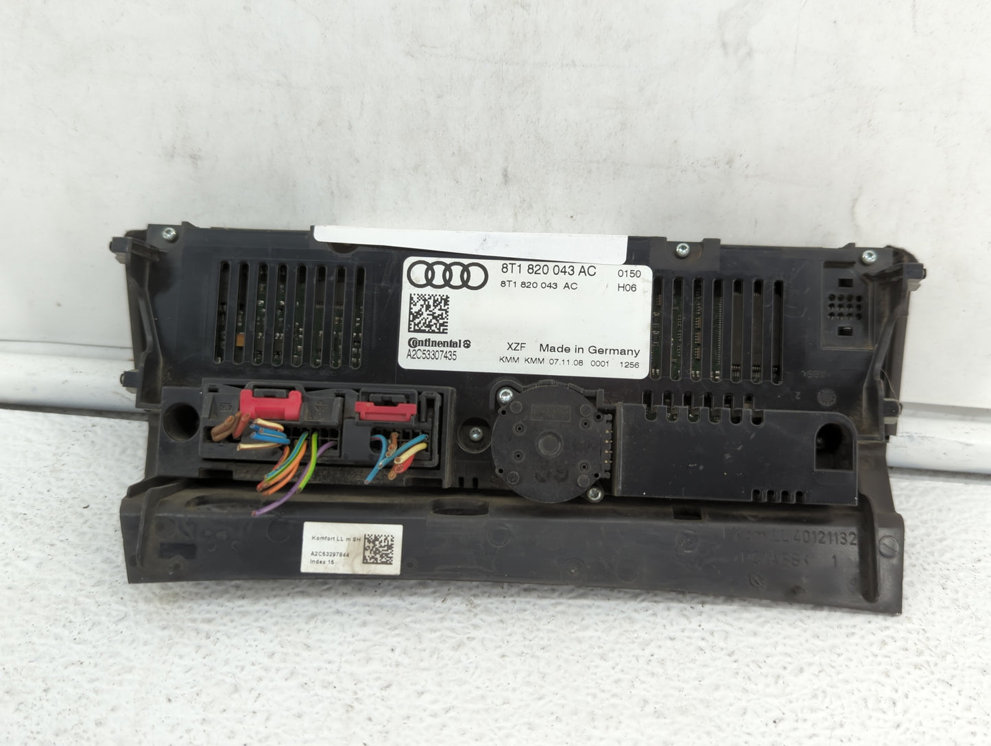 2009-2012 Audi A4 Climate Control Module Temperature AC/Heater Replacement P/N:8T1 820 043 AA 8T1 820 043 AK Fits OEM Used A