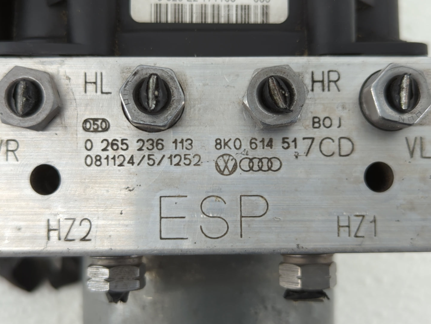 2009 Audi A4 ABS Pump Control Module Replacement Fits Fits 2010 2011 2012 OEM Used Auto Parts - Oemusedautoparts1.com