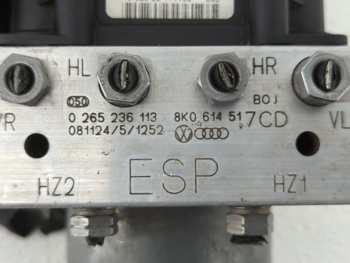 2009 Audi A4 ABS Pump Control Module Replacement Fits Fits 2010 2011 2012 OEM Used Auto Parts - Oemusedautoparts1.com