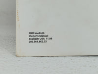 2009 Audi A4 Owners Manual Book Guide OEM Used Auto Parts - Oemusedautoparts1.com