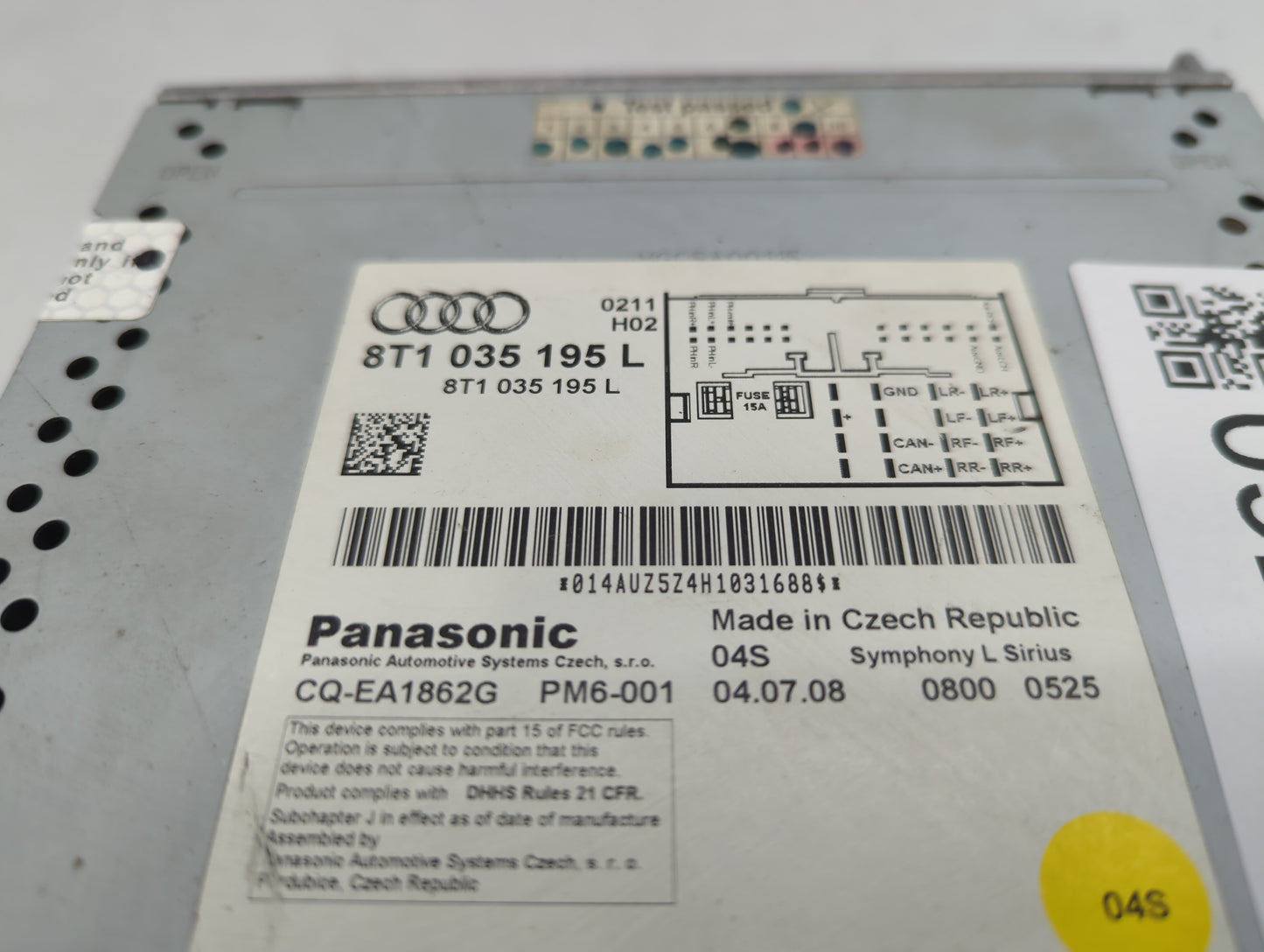 2009-2009 Audi A4 Am Fm Cd Player Radio Receiver - Oemusedautoparts1.com