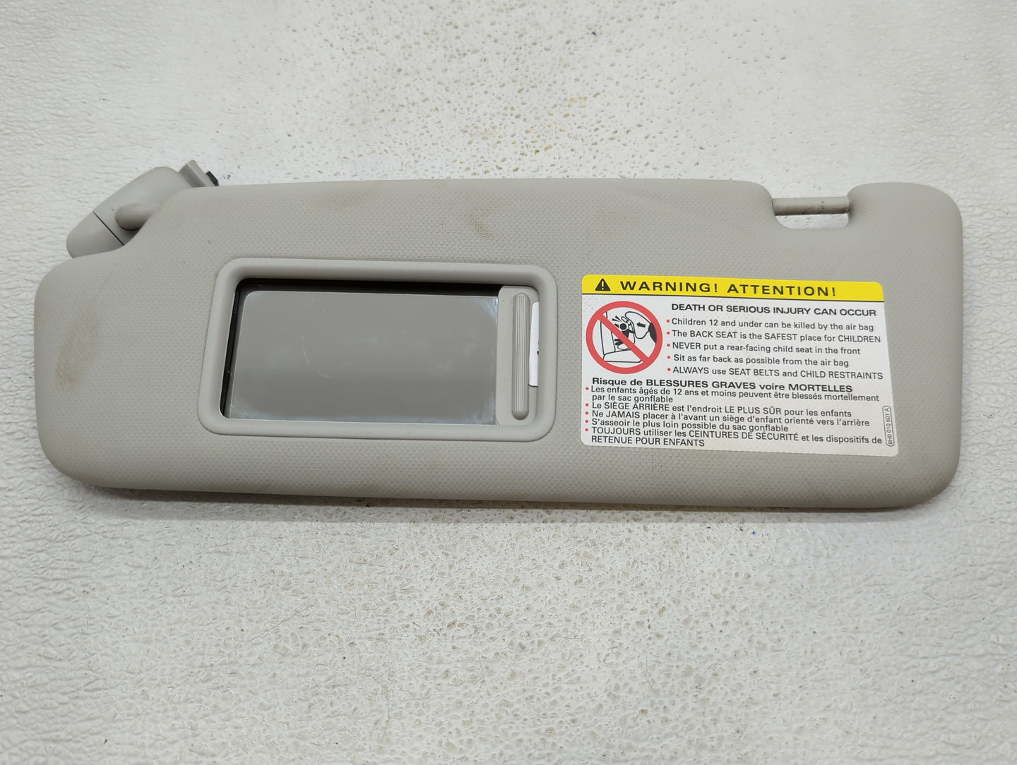 2009-2012 Audi A4 Sun Visor Shade Replacement Driver Left Mirror Fits Fits 2009 2010 2011 2012 OEM Used Auto Parts - Oemused