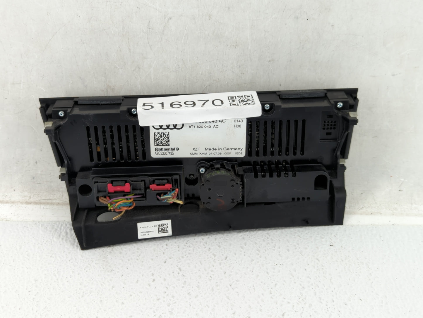 2009-2012 Audi A4 Climate Control Module Temperature AC/Heater Replacement P/N:8T1 820 043 AC Fits OEM Used Auto Parts - Oem