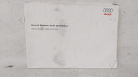 2009 Audi A4 Owners Manual Book Guide OEM Used Auto Parts - Oemusedautoparts1.com