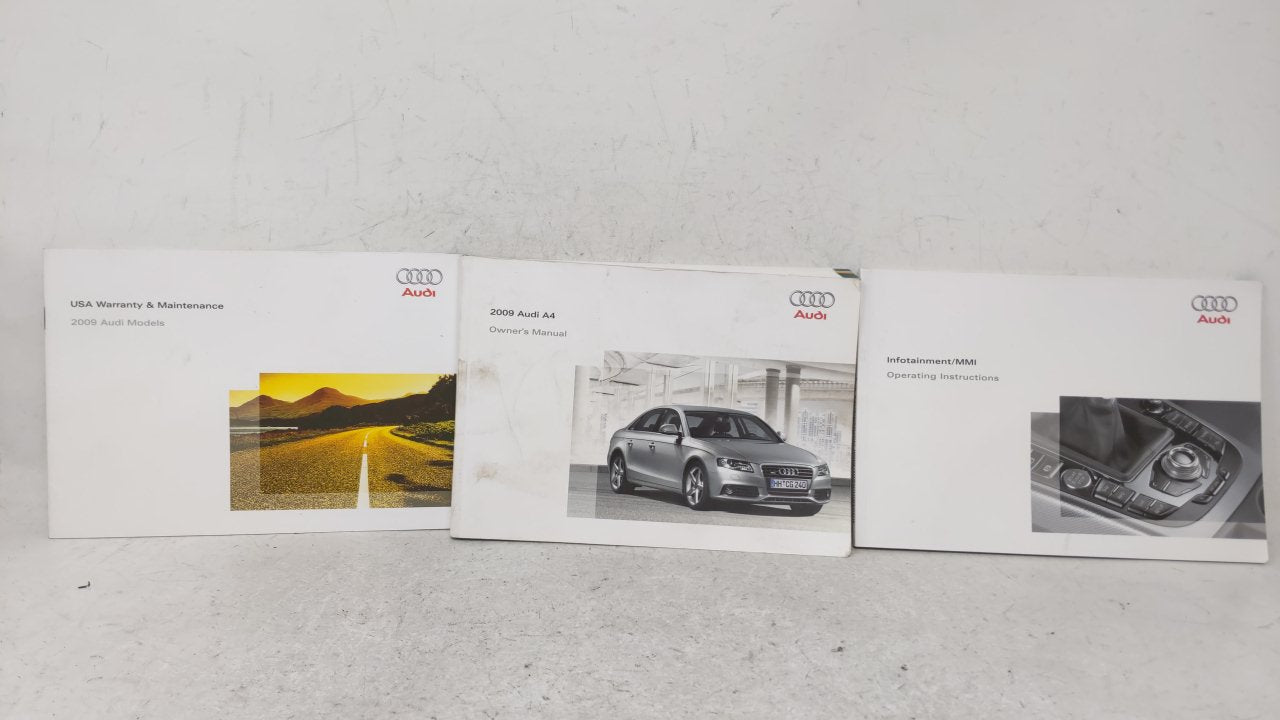 2009 Audi A4 Owners Manual Book Guide OEM Used Auto Parts - Oemusedautoparts1.com