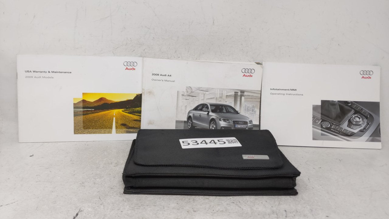 2009 Audi A4 Owners Manual Book Guide OEM Used Auto Parts - Oemusedautoparts1.com