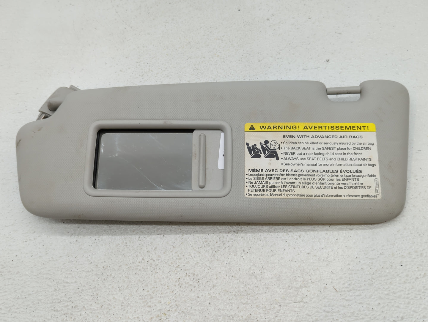 2009-2012 Audi A4 Sun Visor Shade Replacement Driver Left Mirror Fits Fits 2009 2010 2011 2012 OEM Used Auto Parts - Oemused