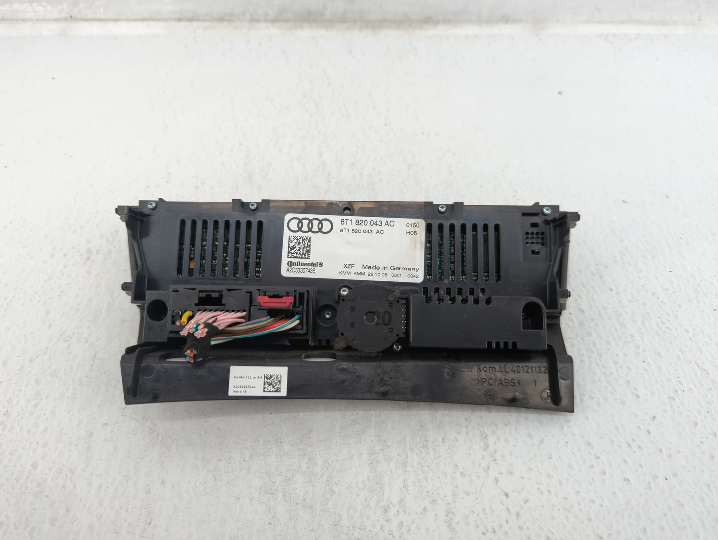 2009-2012 Audi A4 Climate Control Module Temperature AC/Heater Replacement P/N:8T1 820 043 AC Fits OEM Used Auto Parts - Oem