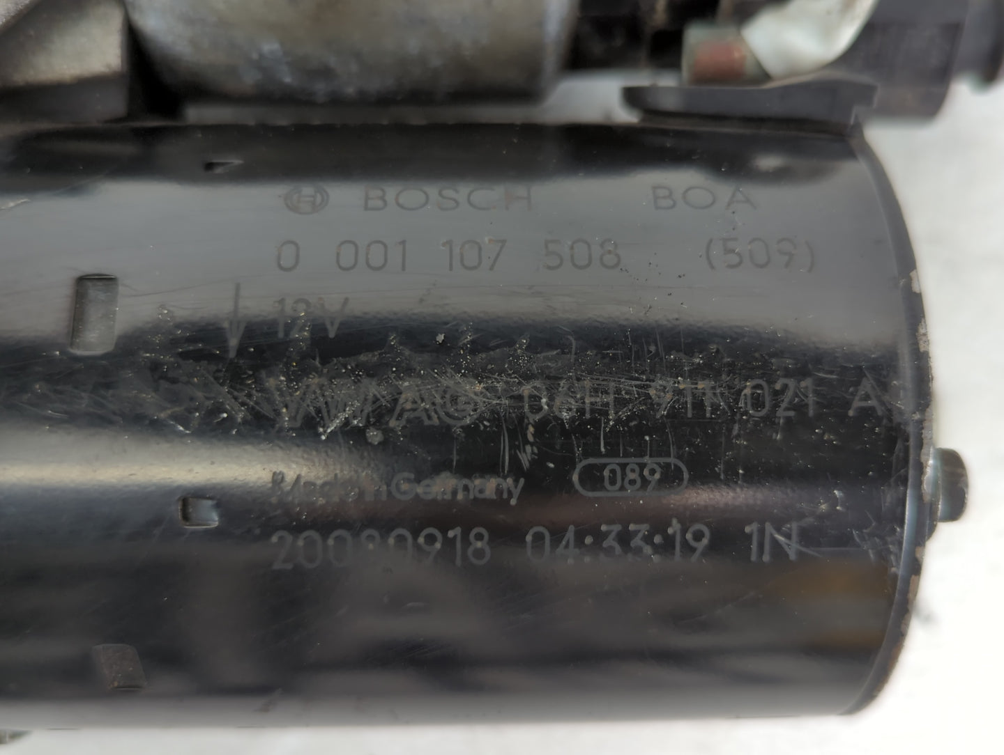 2009-2013 Audi A4 Car Starter Motor Solenoid OEM P/N:20080918 0 001 107 508 Fits Fits 2009 2010 2011 2012 2013 2014 2015 201