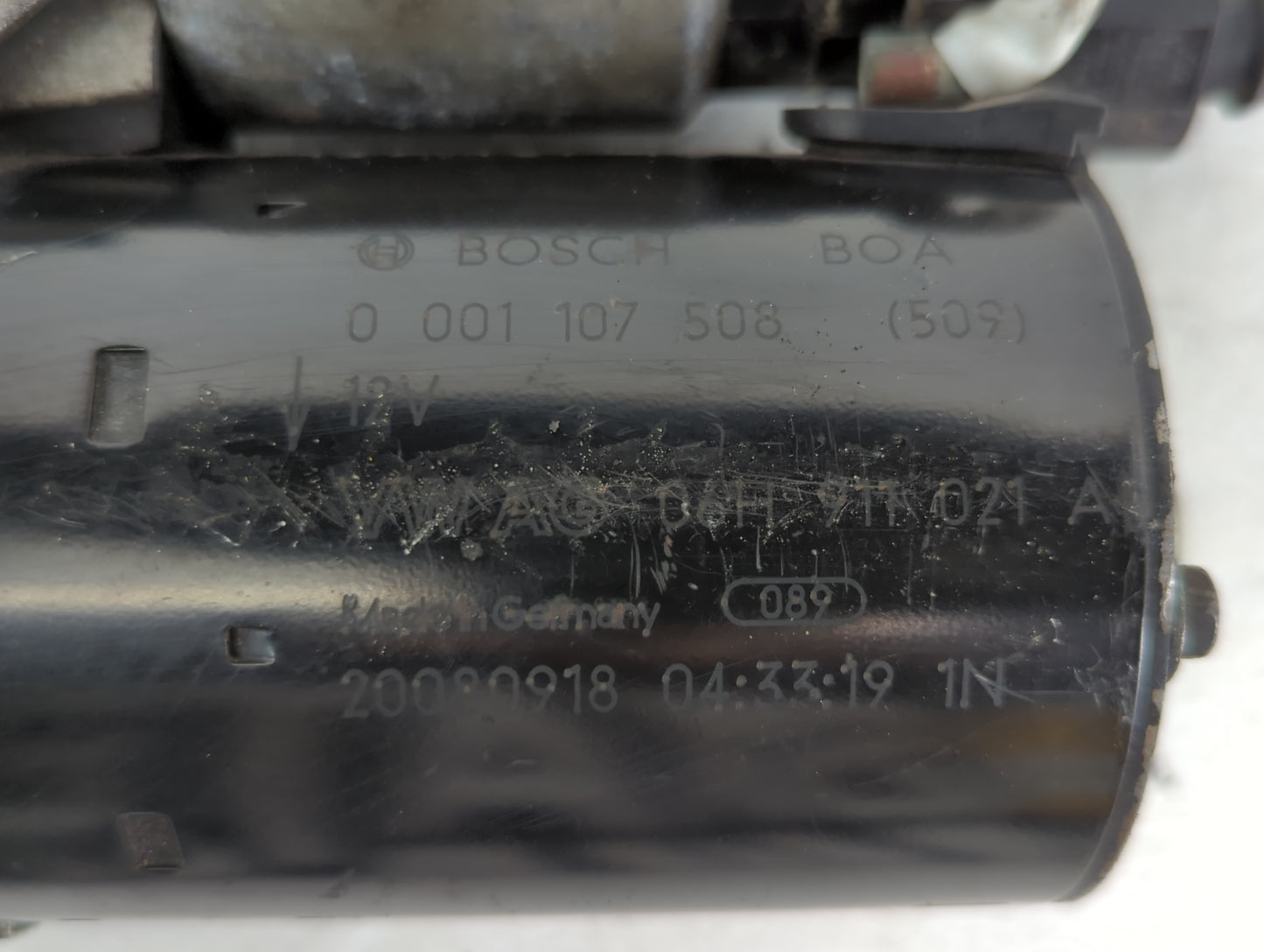 2009-2013 Audi A4 Car Starter Motor Solenoid OEM P/N:20080918 0 001 107 508 Fits Fits 2009 2010 2011 2012 2013 2014 2015 201