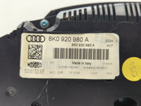 2009 Audi A4 Instrument Cluster Speedometer Gauges P/N:8K0 920 980 A Fits OEM Used Auto Parts - Oemusedautoparts1.com