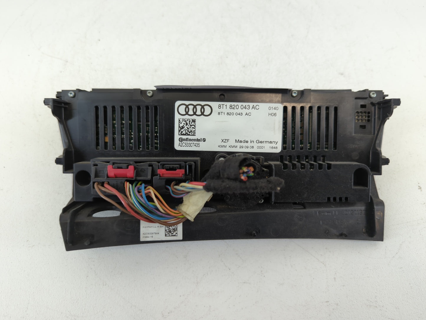 2009-2012 Audi A4 Climate Control Module Temperature AC/Heater Replacement P/N:8T1 820 043 AC Fits OEM Used Auto Parts - Oem