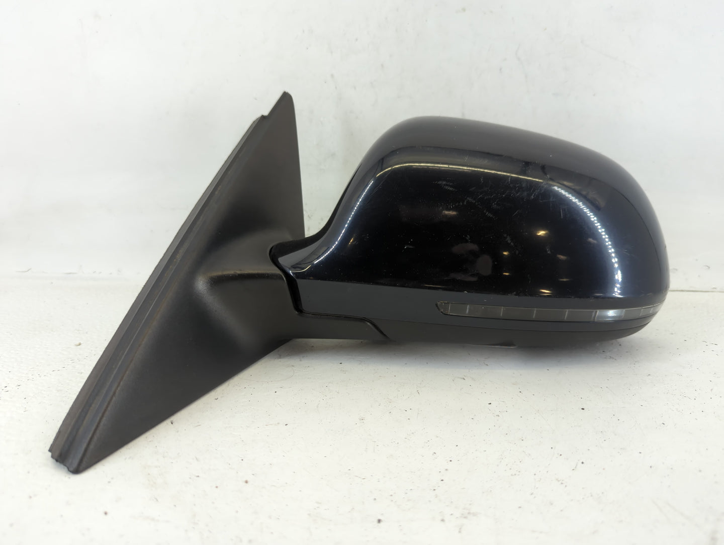 2009-2009 Audi A4 Driver Left Side View Manual Door Mirror Blue - Oemusedautoparts1.com
