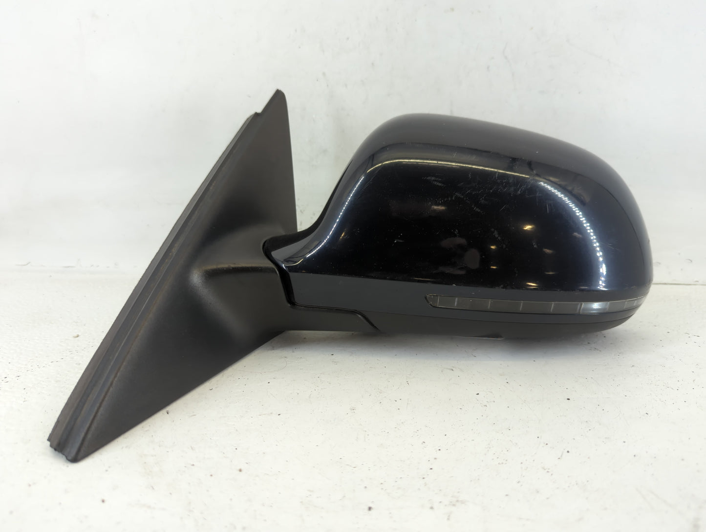 2009-2009 Audi A4 Driver Left Side View Manual Door Mirror Blue - Oemusedautoparts1.com
