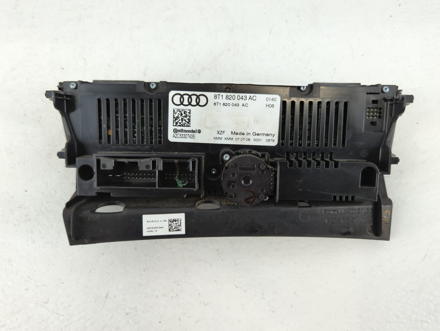 2009-2012 Audi A4 Climate Control Module Temperature AC/Heater Replacement P/N:8T1 820 043 AC Fits OEM Used Auto Parts - Oem
