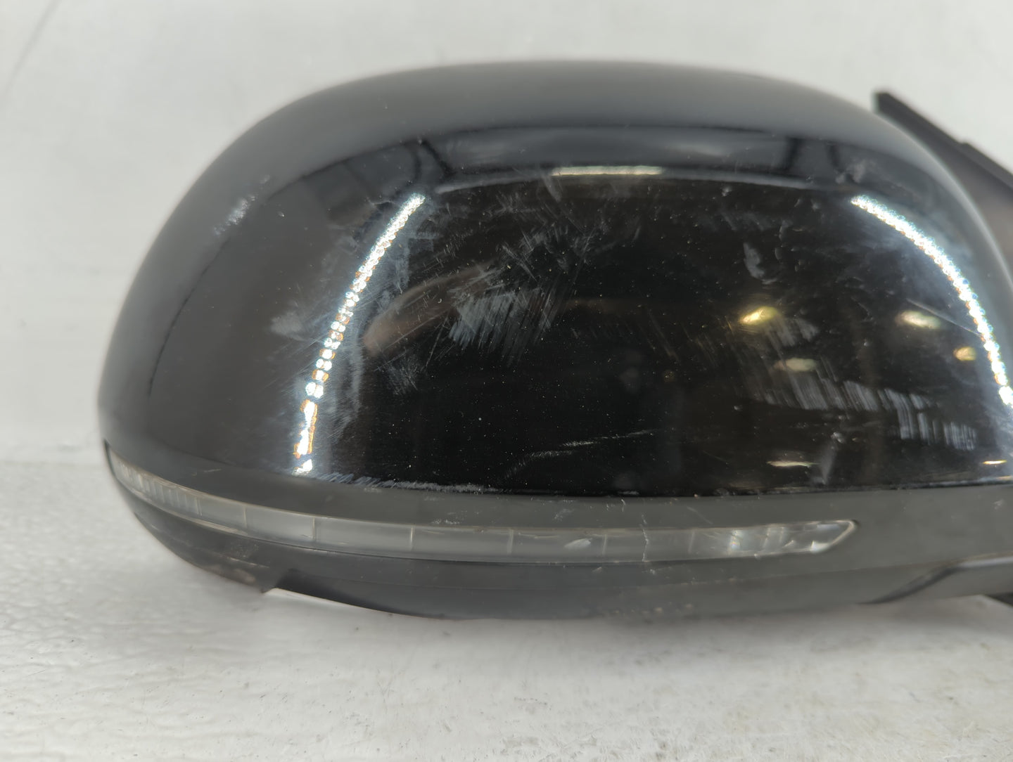 2009-2009 Audi A4 Passenger Right Side View Manual Door Mirror Black - Oemusedautoparts1.com