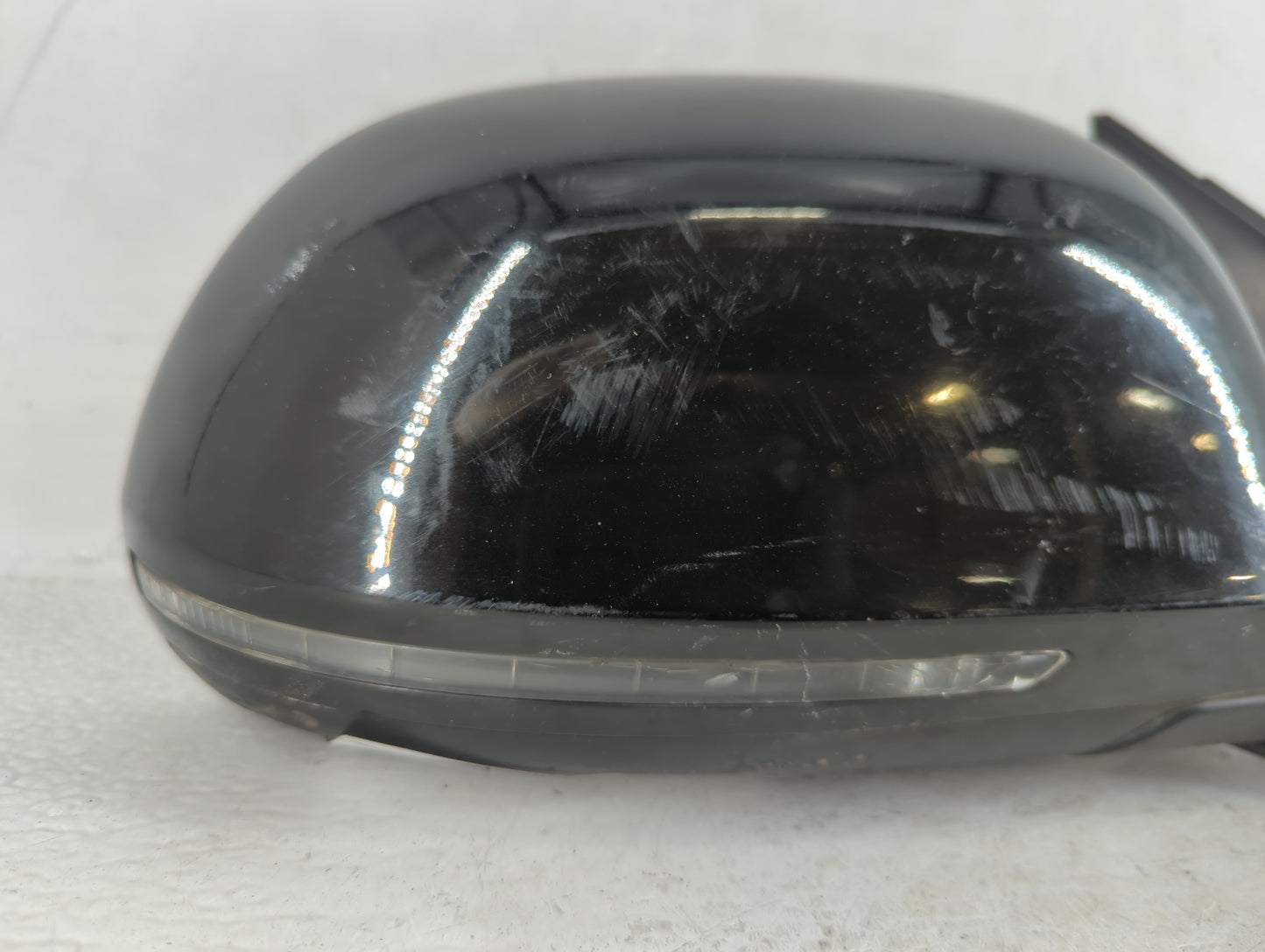 2009-2009 Audi A4 Passenger Right Side View Manual Door Mirror Black - Oemusedautoparts1.com