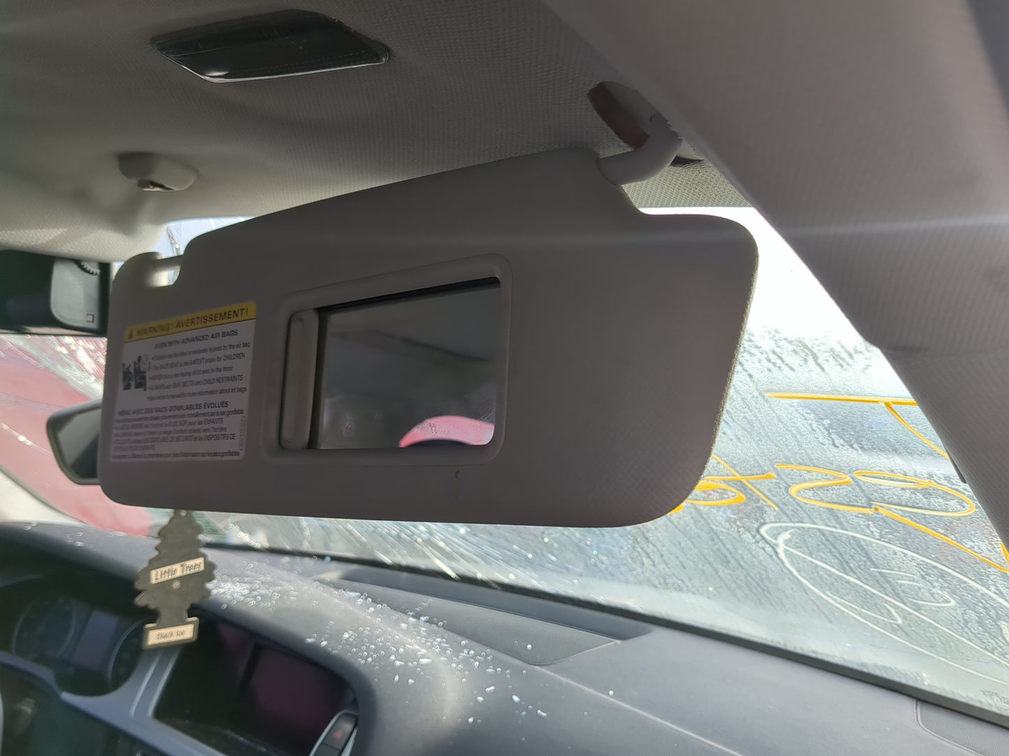 2009-2012 Audi A4 Quattro Sun Visor Shade Replacement Passenger Right Mirror Fits Fits 2009 2010 2011 2012 OEM Used Auto Par
