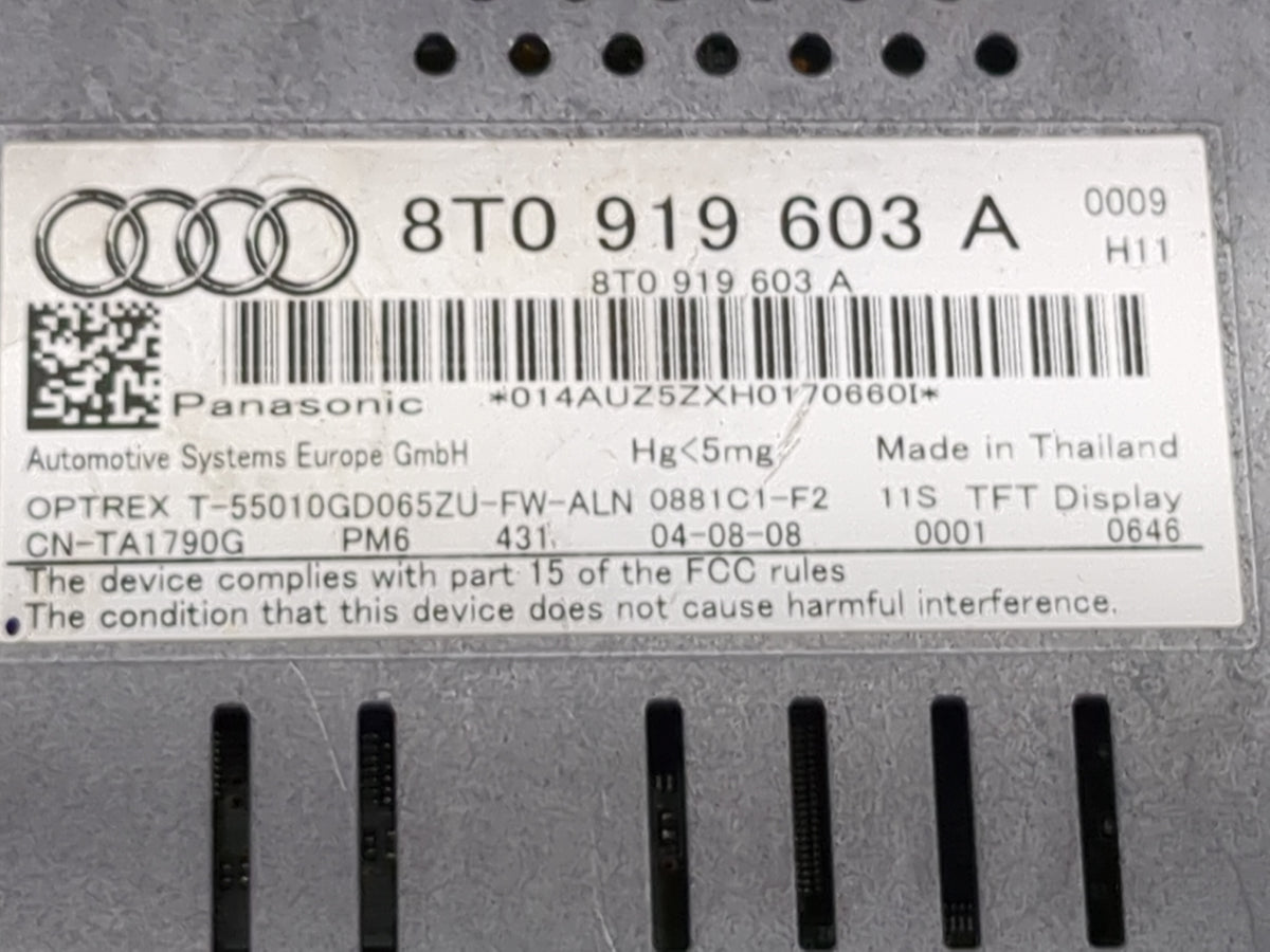 2009-2012 Audi A4 Quattro Information Display Screen - Oemusedautoparts1.com