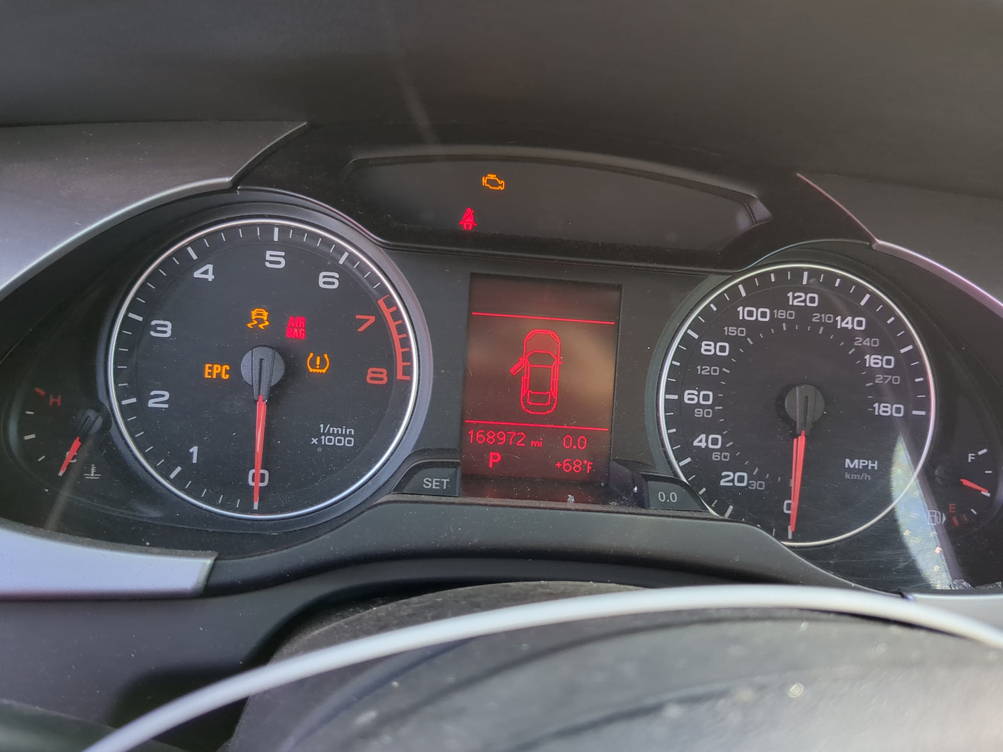 2009 Audi A4 Quattro Instrument Cluster Speedometer Gauges Fits OEM Used Auto Parts - Oemusedautoparts1.com