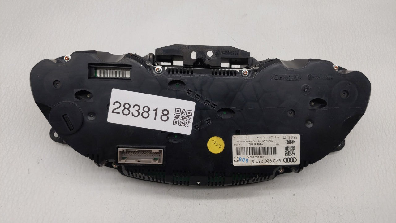 2009 Audi A4 Quattro Instrument Cluster Speedometer Gauges P/N:8K0 920 950 A 8K0920950A Fits OEM Used Auto Parts - Oemusedau
