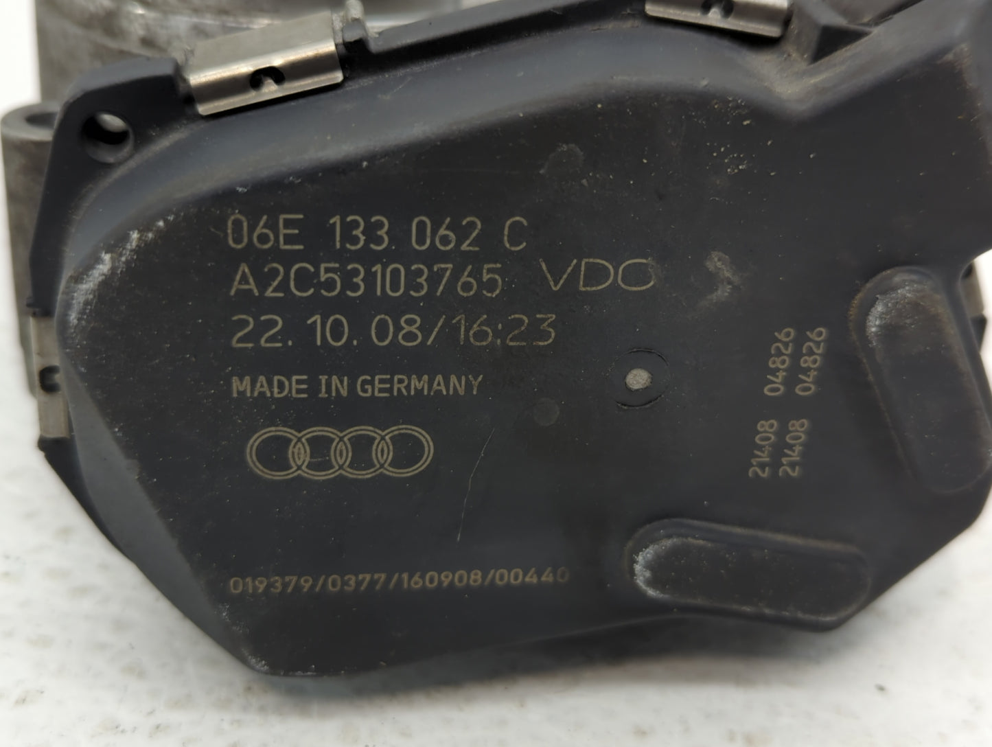 2008-2010 Audi A5 Throttle Body P/N:06E 133 062 C 06E 133 062 G Fits OEM Used Auto Parts - Oemusedautoparts1.com