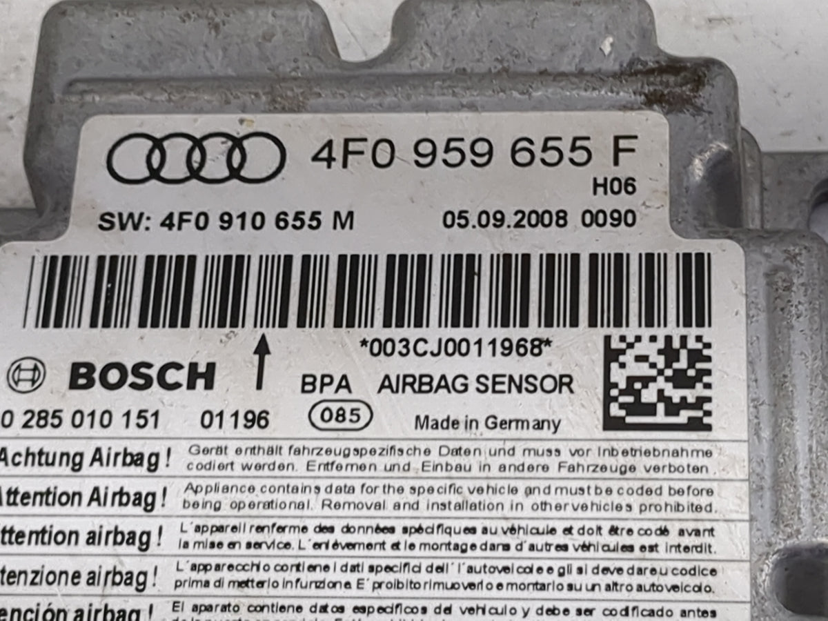 2009 Audi A6 Safety Restraint Srs Airbag Control Module - Oemusedautoparts1.com