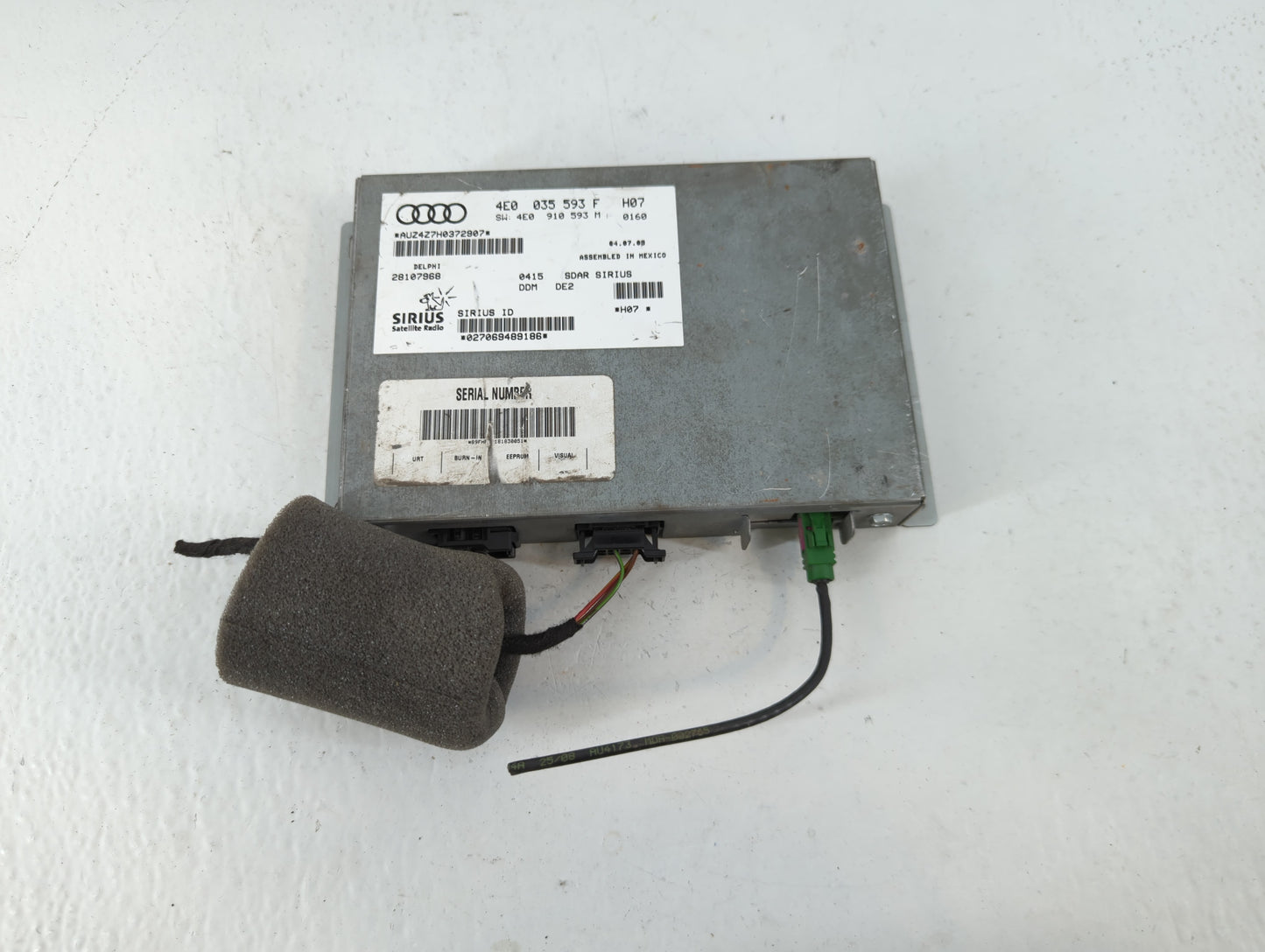 2005-2009 Audi A6 Radio AM FM Cd Player Receiver Replacement P/N:4E0 035 593 F Fits Fits 2003 2004 2005 2006 2007 2008 2009 