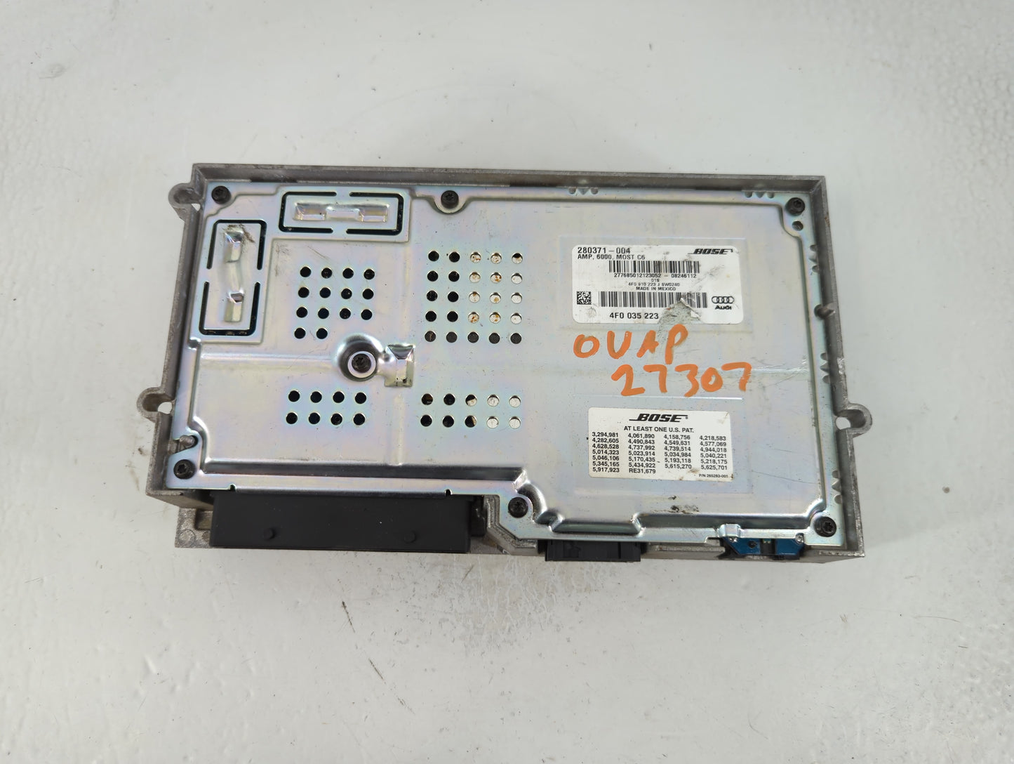 2007-2013 Audi A6 Radio AM FM Cd Player Receiver Replacement P/N:280371-004 4F0 035 223 A Fits OEM Used Auto Parts - Oemused