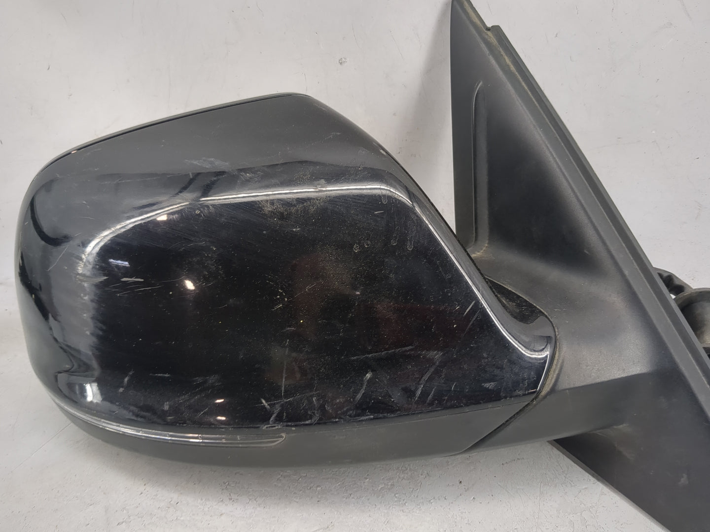 2009 Audi Q5 Passenger Right Side View Manual Door Mirror Black - Oemusedautoparts1.com