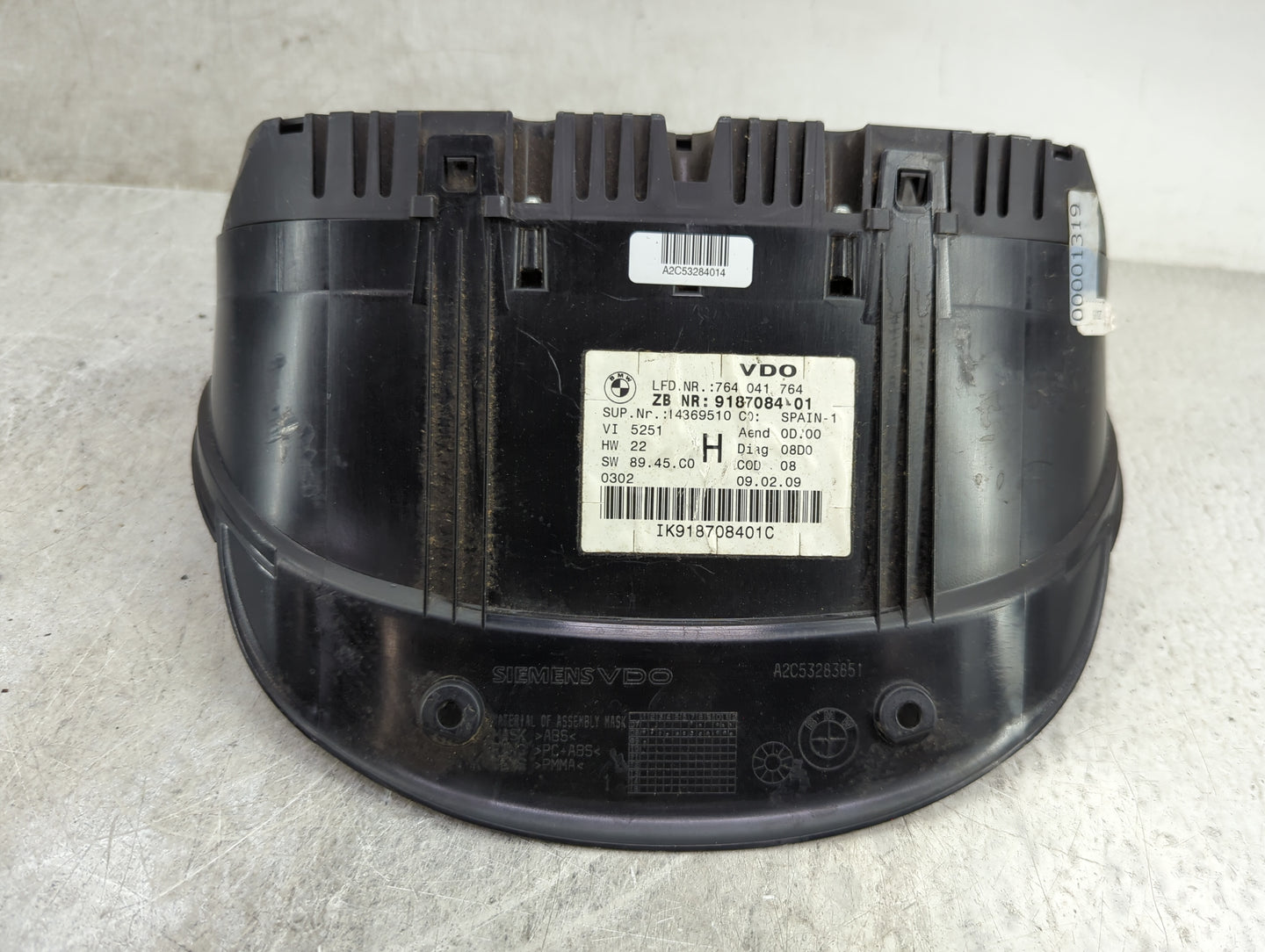 2007-2011 Bmw 328 Instrument Cluster Speedometer Gauges P/N:9187084-01 14369510 Miles:119K Fits Fits 2007 2008 2009 2010 201