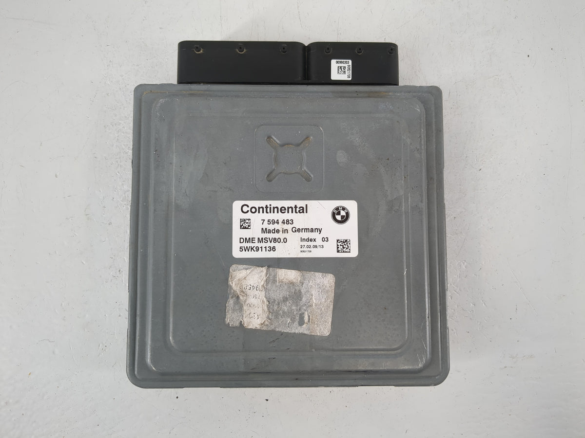 2009 Bmw 328i PCM Engine Control Computer ECU ECM PCU OEM P/N:7594483 5WK91136 Fits OEM Used Auto Parts - Oemusedautoparts1.