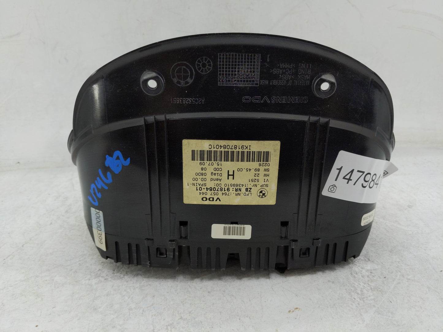 2007-2011 Bmw 328i Instrument Cluster Speedometer Gauges P/N:9187084-01 A2C53321864 Miles: Fits Fits 2007 2008 2009 2010 201