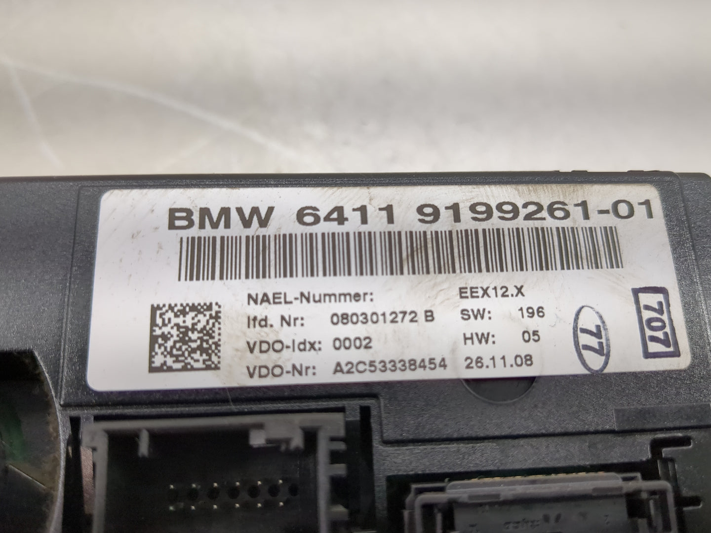 2007-2010 Bmw 328i Climate Control Module Temperature AC/Heater Replacement P/N:9199261-01 Fits Fits 2007 2008 2009 2010 OEM