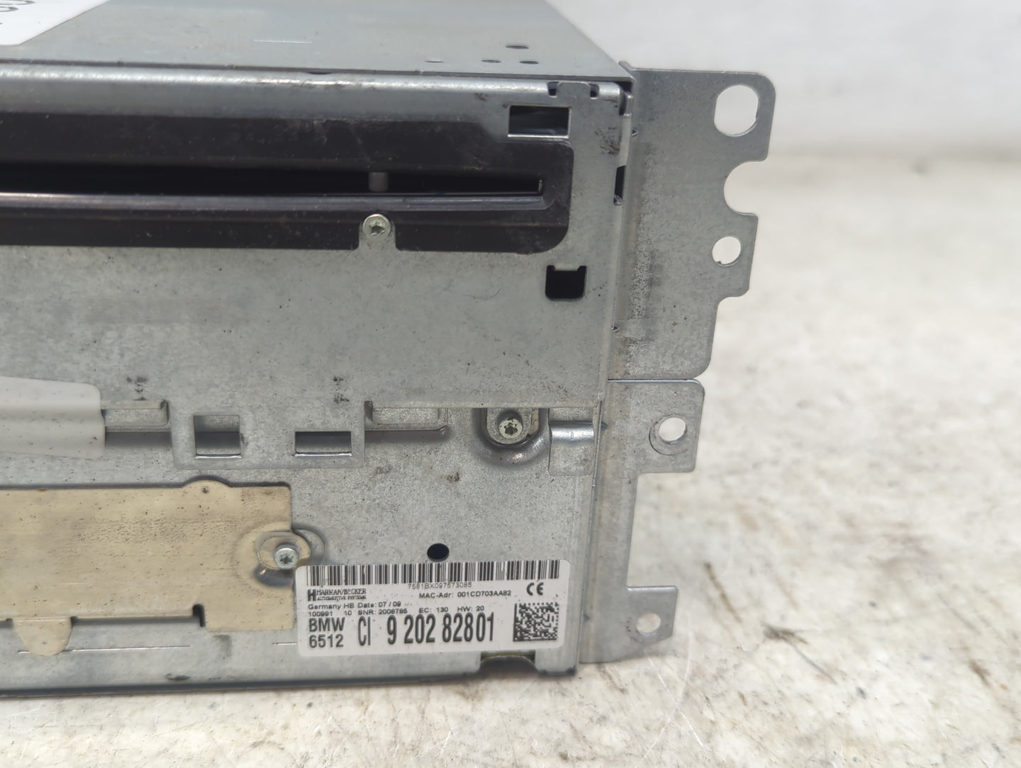 2008-2009 Bmw 328i Radio AM FM Cd Player Receiver Replacement P/N:9 202 82801 Fits Fits 2008 2009 OEM Used Auto Parts - Oemu