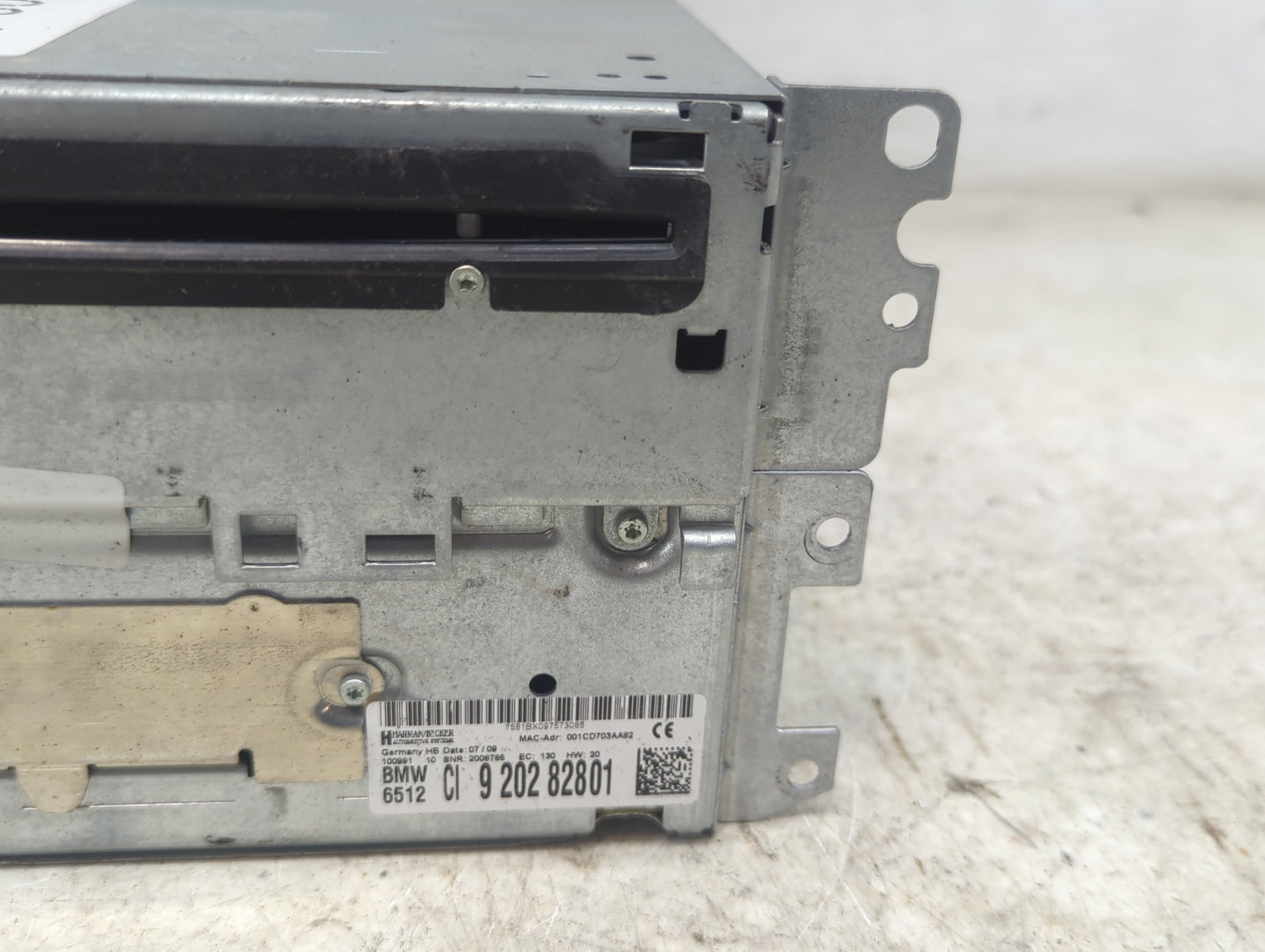 2008-2009 Bmw 328i Radio AM FM Cd Player Receiver Replacement P/N:9 202 82801 Fits Fits 2008 2009 OEM Used Auto Parts - Oemu