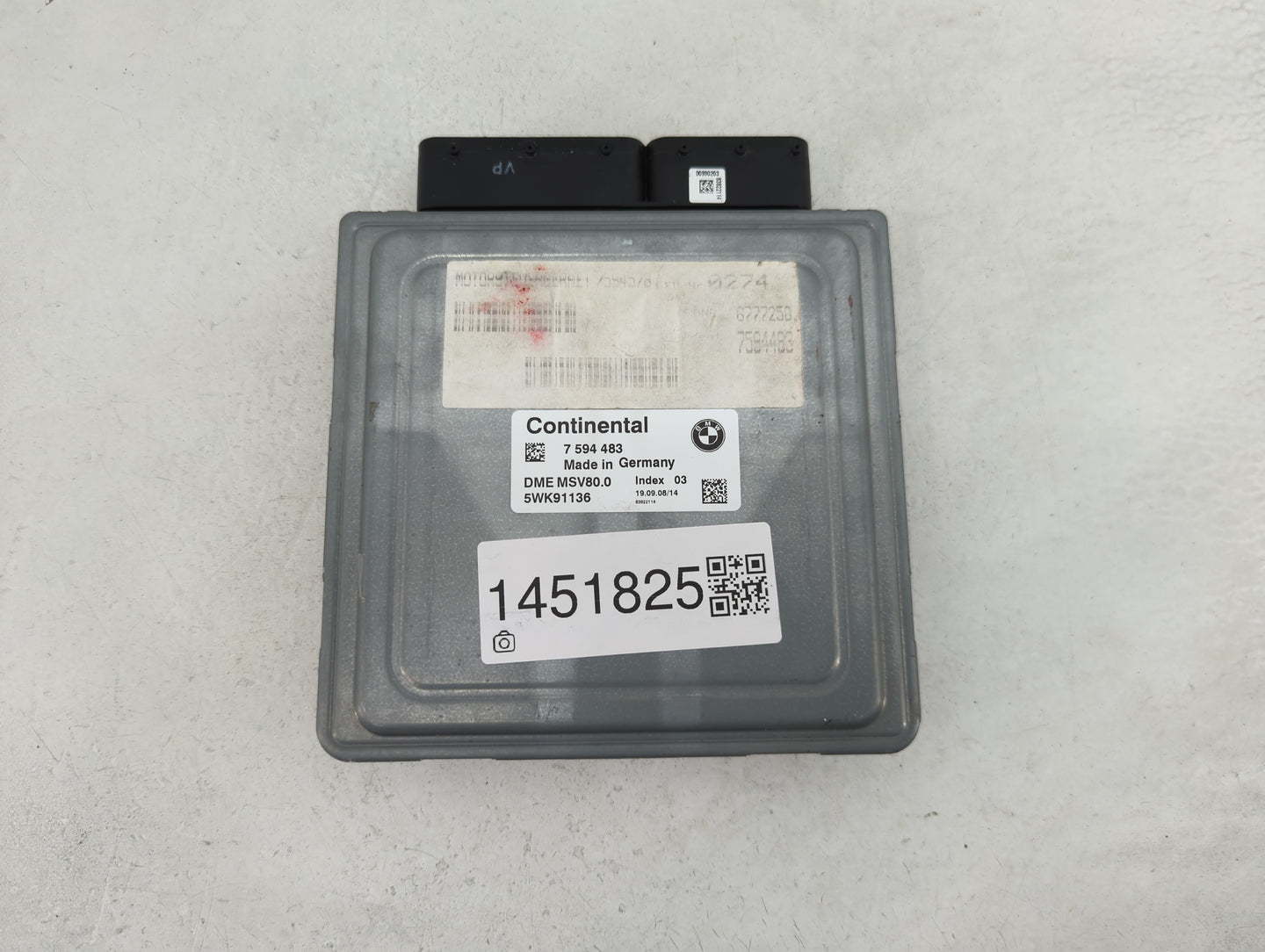 2007-2010 Bmw 328i PCM Engine Control Computer ECU ECM PCU OEM P/N:7 594 483 Fits Fits 2007 2008 2009 2010 OEM Used Auto Par
