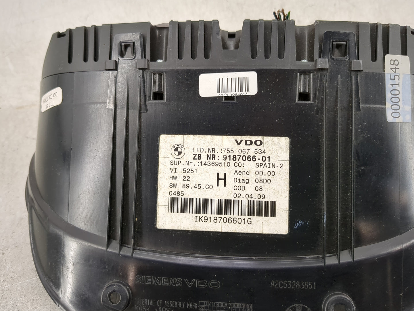 2007-2012 Bmw 328i Instrument Cluster Speedometer Gauges Miles: Fits Fits 2007 2008 2009 2010 2011 2012 OEM Used Auto Parts 