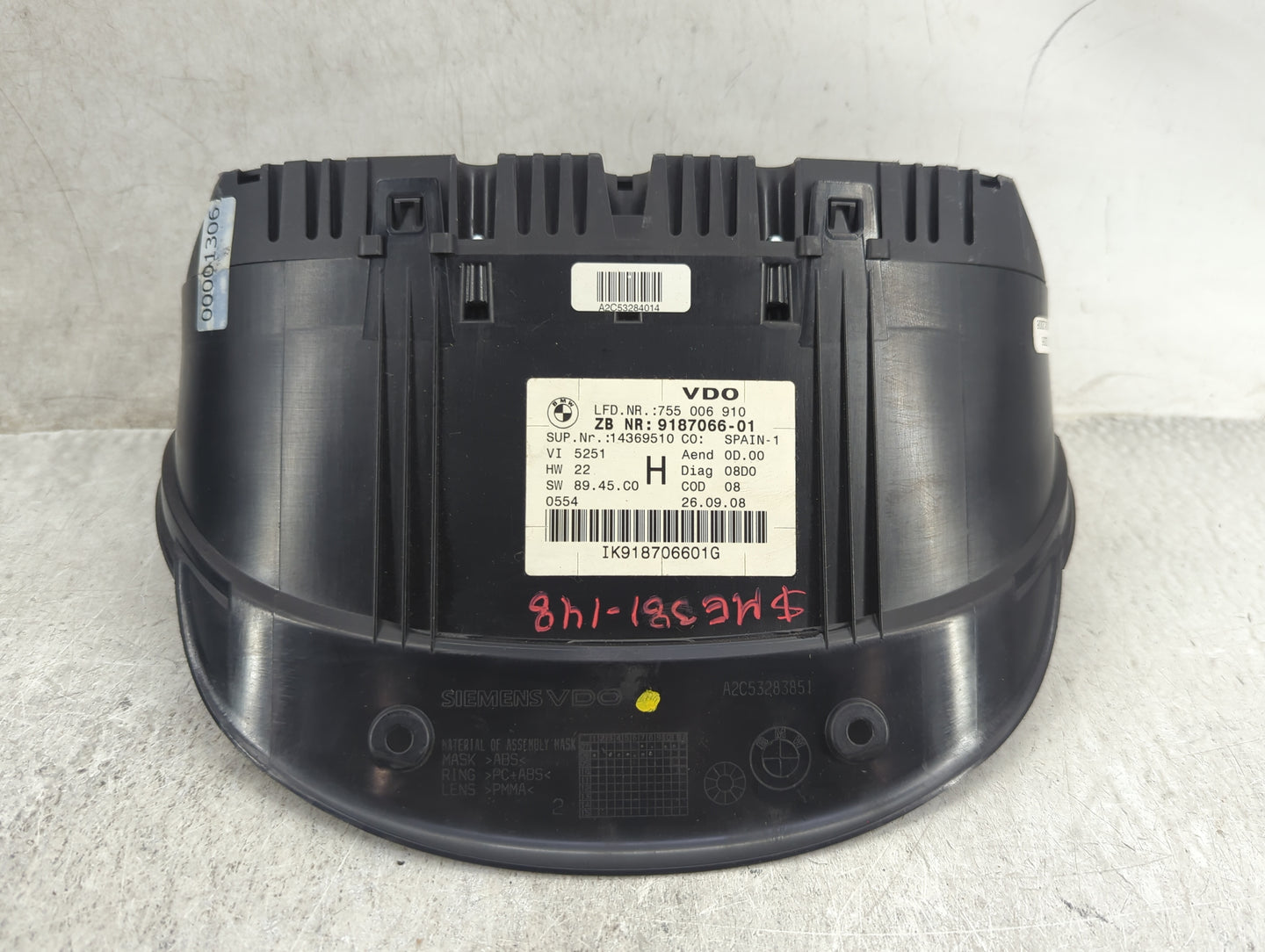 2007-2012 Bmw 328i Instrument Cluster Speedometer Gauges Miles: Fits Fits 2007 2008 2009 2010 2011 2012 OEM Used Auto Parts 