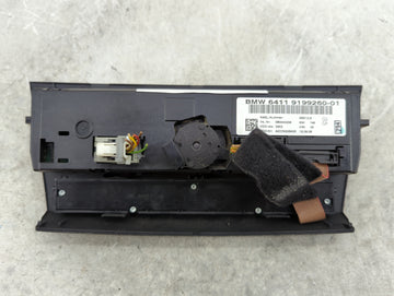2007-2009 Bmw 328i Climate Control Module Temperature AC/Heater Replacement P/N:9199260-01 Fits Fits 2007 2008 2009 OEM Used Auto Parts